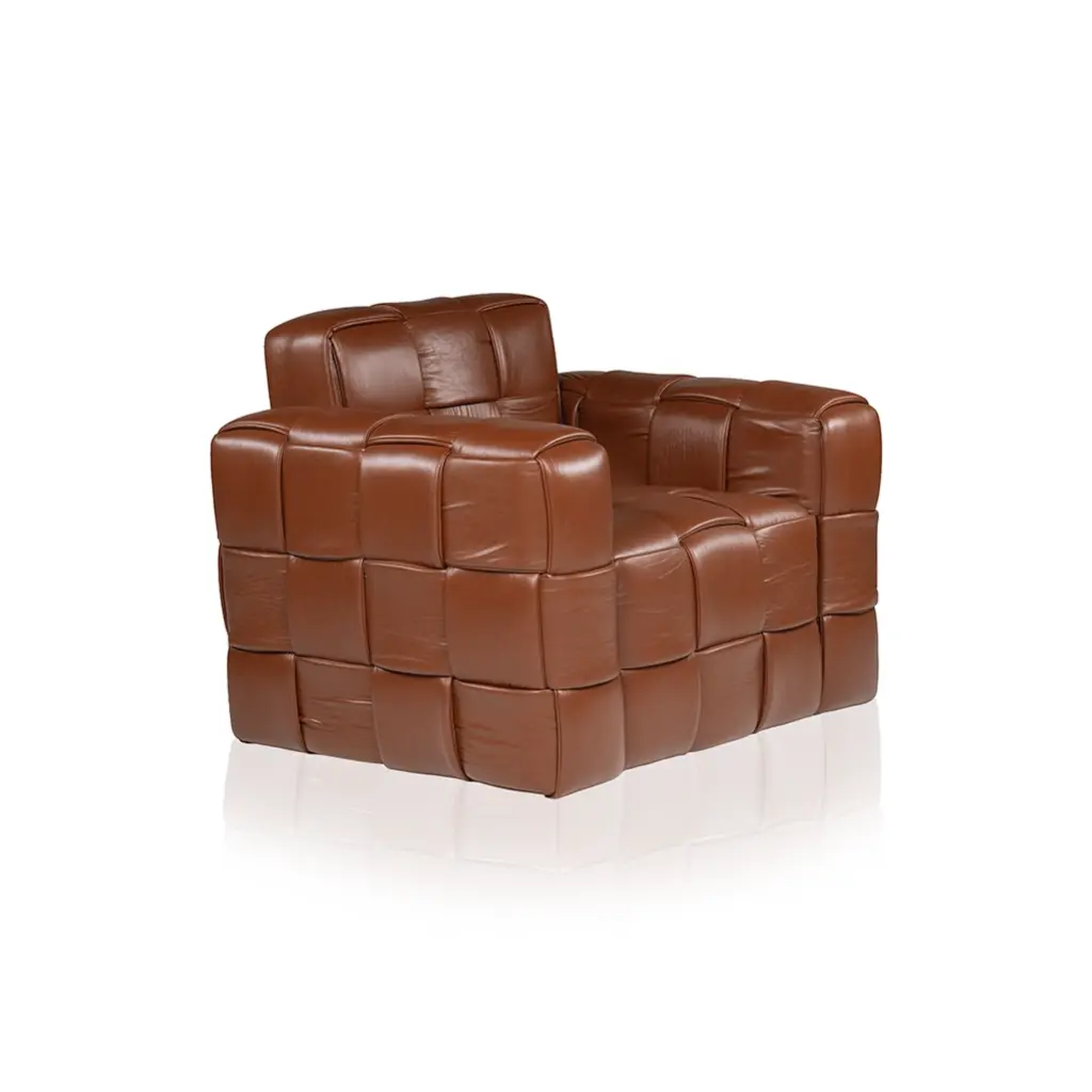 Leather Lounge Sofa (Single Seater)